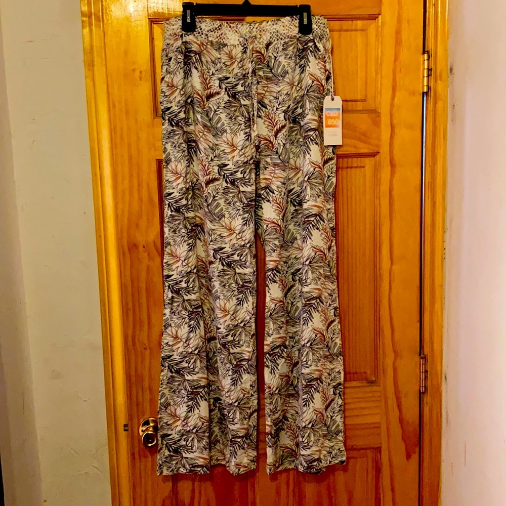 Beautiful Linen Blend Cool Pants New With Tags